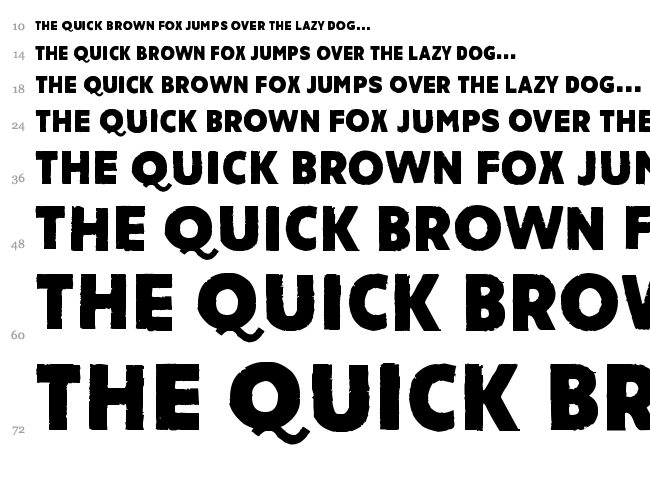 Amateur font waterfall